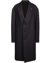 Lardini - Wool Herringbone Coat - Lyst