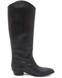 Sergio Levantesi - Hilary Schwarze Cachemire Lederstiefel - Lyst