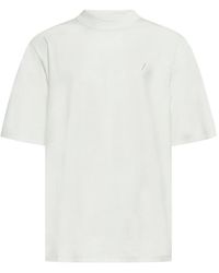 The Attico - T-shirt in cotone verde lime collo rotondo - Lyst