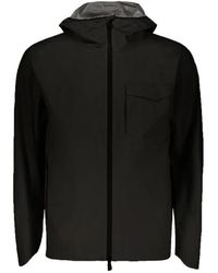 Herno - Jassen ,Zwart ,Polyester Lichtgewicht Jas Met Capuchon - Lyst