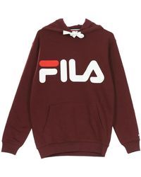 Fila - Hoodies & Sweatvesten ,Bruin ,Klassieke Logo Hoody Sweatshirt - Lyst