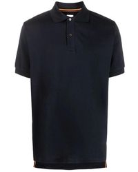 Paul Smith - Blauw Katoenen Poloshirt Korte Mouw - Lyst