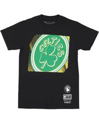 Mitchell & Ness - Tops ,Zwart ,Katoen Boston Celtics Nba Tee Zwart - Lyst