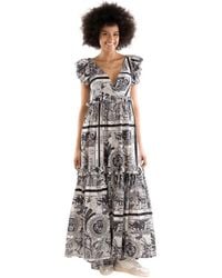 5 PROGRESS - Eden Garden Maxi Kleid - Lyst