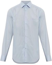 Etro - Katoenen Overhemd Met Geborduurd Logo - Lyst