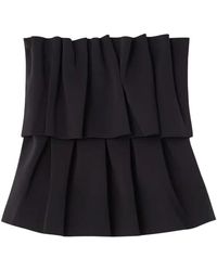Dagmar - Tops ,Zwart ,Nylon Pearl Button Top - Lyst