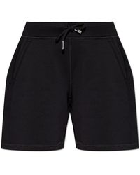 DSquared² - Korte Broeken ,Zwart ,Katoen Logo Shorts - Lyst