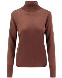 Aspesi - Truien & Vesten ,Bruin ,Mod. 3983 Turtleneck - Lyst