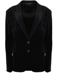 Prada - Enkelrijige Fluwelen Blazer - Lyst