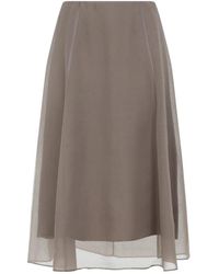 Brunello Cucinelli - Tulle Rok - Lyst