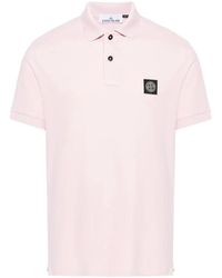 Stone Island - Rosa t-shirts & polos für männer - Lyst