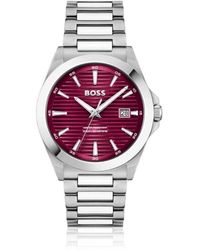 HUGO - Accessoires ,Grijs ,Stainless Steel Dress Watch - Lyst