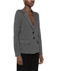 Emporio Armani - Jassen ,Zwart ,Leer Jassen Zwart - Lyst