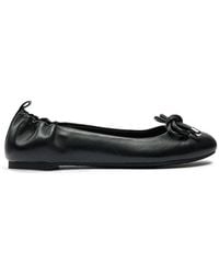 Michael Kors - Schwarze astra ballerinas aus leder - Lyst