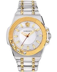 Versace - Chain reac. bicolor uhr vedy00519 - Lyst