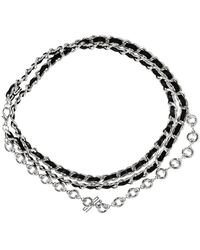 Gestuz - Accessoires ,Grijs ,Polyester Gzzinnia Chain Belt - Lyst