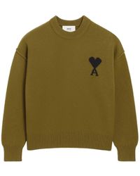 Ami Paris - Round-Neck Knitwear - Lyst