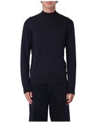 Paolo Pecora - Truien & Vesten ,Zwart ,Ronde Hals Sweaters Voor Een Stijlvolle Look - Lyst