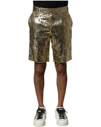 Dolce & Gabbana - Sequin Shorts - Lyst