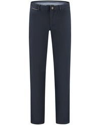 Com4 - Broeken ,Blauw ,Katoen Modern Chino - Lyst