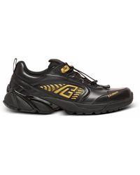Balmain - Cosmic Dust Sneaker Aus Glasiertem Leder - Lyst