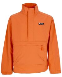 Columbia - Deschutes Valley Wind Shell Pull-On Windjack Voor Woestijn Oranje - Lyst