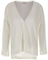 Kangra - Asymmetrische Katoenen Cardigan - Lyst