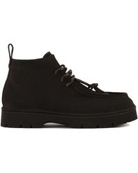 Pànchic - Schoenen ,Zwart ,Suède Suede Enkellaars Ebony - Lyst