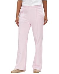 Calvin Klein - Broeken ,Roze ,Katoen Archive Logo French Terry Track Pants - Lyst