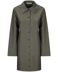 Samsøe & Samsøe - Kleid Aus Baumwollmischung Mit Hemd Und Kragen - Lyst