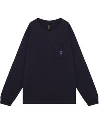 Needles - Langarm rundhals t-shirt - Lyst