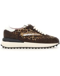 Date - Schoenen ,Bruin ,Katoen Athleta Animalier - Lyst