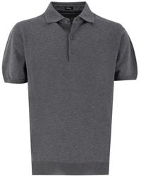 Kiton - Tops ,Grijs ,Katoen Veelzijdig Poloshirt - Lyst
