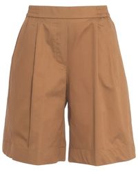 Kaos - Braune Bermuda-Style-Shorts Mit Elastischem Bund - Lyst