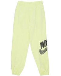Nike - Fitness ,Groen ,Katoen Dance Fleece Lichtgewicht Trainingsbroek - Lyst