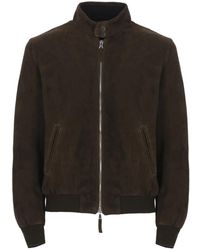 The Jack Leathers - Braune wildlederjacke für männer - Lyst