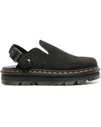 Dr. Martens - Zwarte Leren Sandalen Voor Vrouwen - Lyst