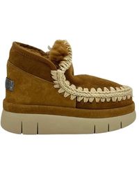 Mou - Schoenen ,Bruin ,Wol Bounce Welt Boot - Lyst
