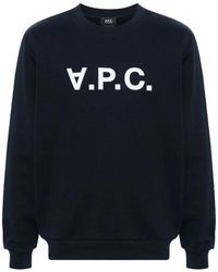 A.P.C. - Hoodies & Sweatvesten ,Blauw ,Sweatshirt - Lyst
