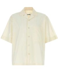 Jil Sander - Ivory Popeline Hemd Für Männer - Lyst