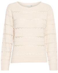 Ichi - Round-Neck Knitwear - Lyst