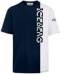 Iceberg - Magliette maniche corte in cotone jersey - Lyst