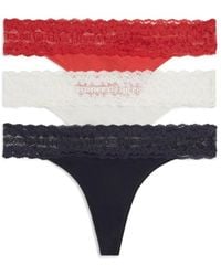 Tommy Hilfiger - 3 Pack Tanga String - Lyst