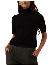 Minus - Truien & Vesten ,Zwart ,Roll Neck Knit Tops T-Shirts - Lyst