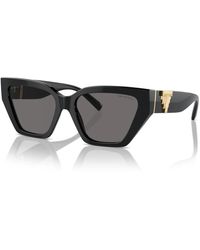 Tiffany & Co. - Schwarze/dunkelgraue sonnenbrille für frauen - Lyst