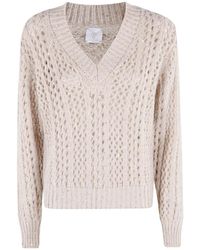 Eleventy - V-Neck Knitwear - Lyst