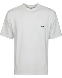 Drole de Monsieur - Lustiges weißes baumwoll-t-shirt mit besticktem logo - Lyst