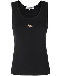 Maison Kitsuné - Sleeveless Tops - Lyst