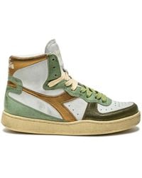 Diadora - Mi Basket Low Metal Pigskin Used Wn Sneakers - Lyst