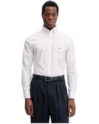 GANT - Klassiek Oxford Streep Shirt - Lyst